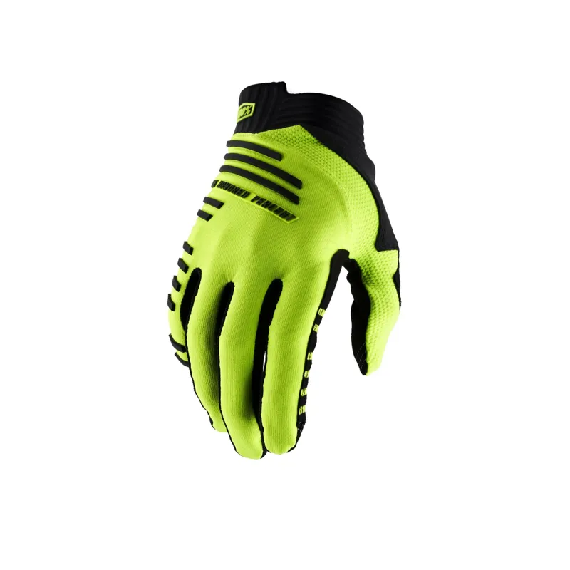 100% R-Core Gloves in Fluo Yellow