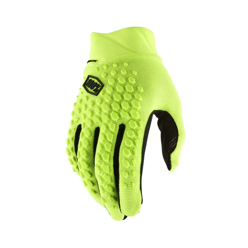 100% Geomatic Gloves in Fluo Yellow