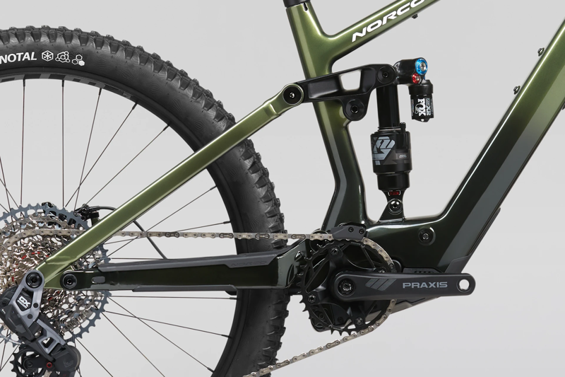 Norco Fluid VLT C2 Electric Mullet Bike in Green-1