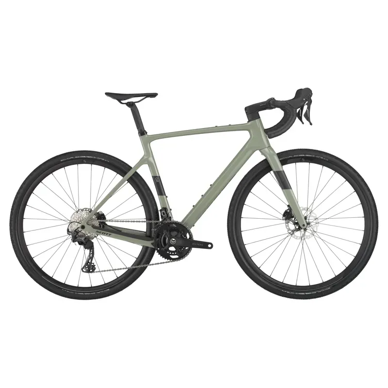 Scott Addict Gravel 50 Bike In Undergrowth Green