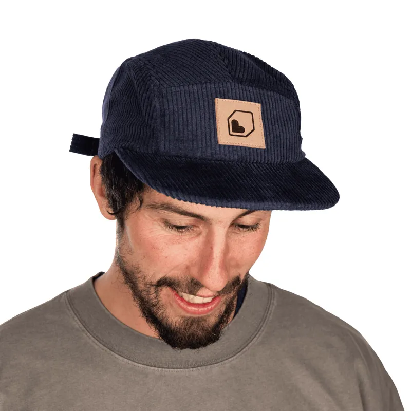Burgtec Corduroy Five Panel Cap in Twilight Blue