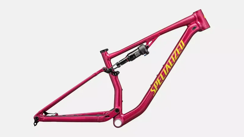 Specialized Chisel Mountain Bike Frameset In Gloss Rebel Pink Tint Organic Brushed/Satin Ion Metallic