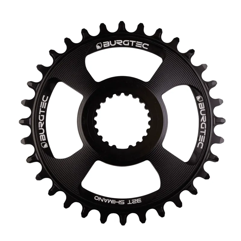 Shimano Direct Mount Thick Thin Chainring in Black