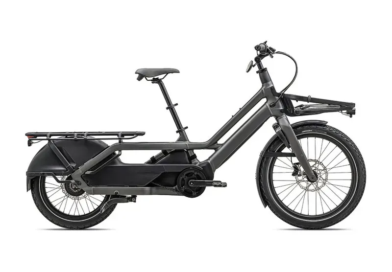 Specialized Turbo Porto Long Tail Cargo Electric Bike in Smoke/Black-1
