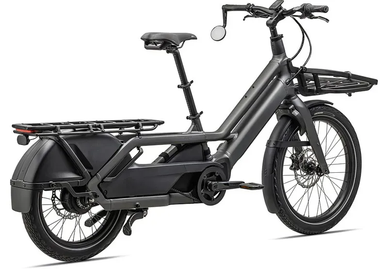 Specialized Turbo Porto Long Tail Cargo Electric Bike in Smoke/Black-3