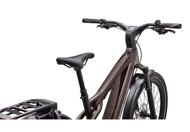 Turbo Vado 3 X 5.0  eHybrid Bike in Gloss Brown Metallic/Sunset Yellow-4