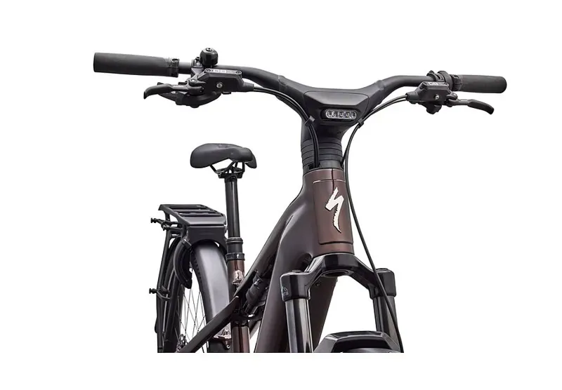 Turbo Vado 3 X 5.0  eHybrid Bike in Gloss Brown Metallic/Sunset Yellow-5