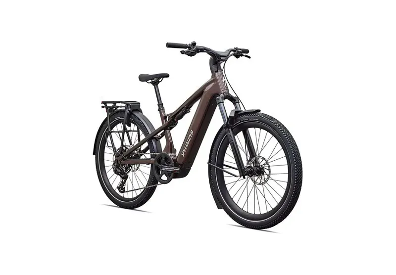 Turbo Vado 3 X 5.0  eHybrid Bike in Gloss Brown Metallic/Sunset Yellow-2