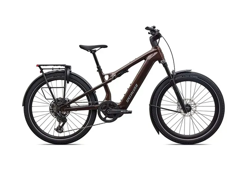 Turbo Vado 3 X 5.0  eHybrid Bike in Gloss Brown Metallic/Sunset Yellow-1
