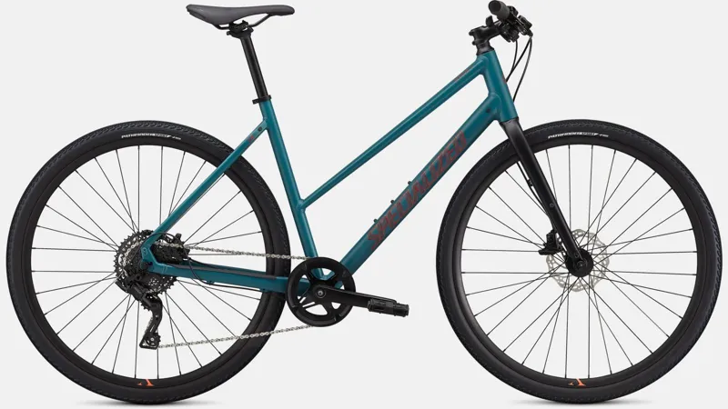 Specialized Sirrus X 2.0 Step-Through Hybrid Bike in Dusty Turquoise-2