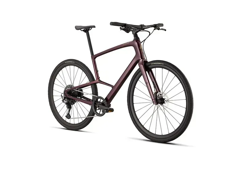 Specialized Sirrus X 5.0 Hybrid Bike in Gloss Bordeaux Metallic/Gold-2