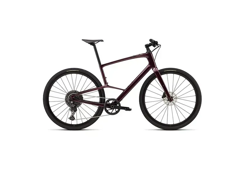 Specialized Sirrus X 5.0 Hybrid Bike in Gloss Bordeaux Metallic/Gold
