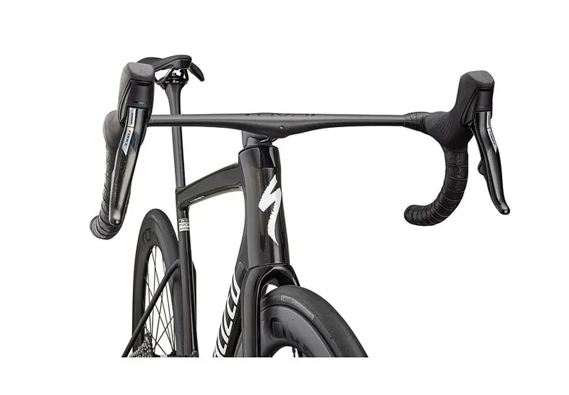 Specialized Tarmac SL8 Pro - SRAM Force eTap AXS Road Bike In Gloss Carbon/Metallic White Silver-5