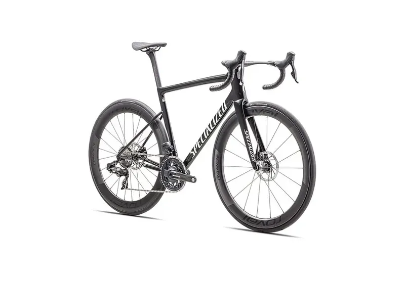 Specialized Tarmac SL8 Pro - SRAM Force eTap AXS Road Bike In Gloss Carbon/Metallic White Silver-2