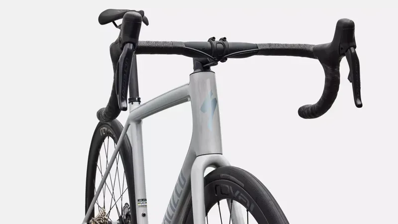 Specialized Aethos 2 Expert Shimano Ultegra Di2 Race Bike in Dolomite Blue over Silver-4