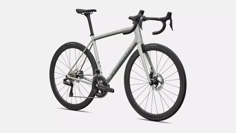 Specialized Aethos 2 Expert Shimano Ultegra Di2 Race Bike in Dolomite Blue over Silver-1