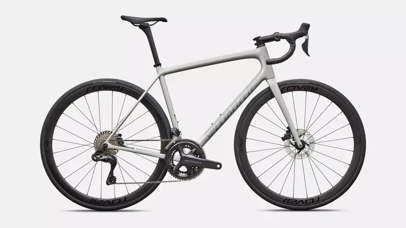 Specialized Aethos 2 Expert Shimano Ultegra Di2 Race Bike in Dolomite Blue over Silver