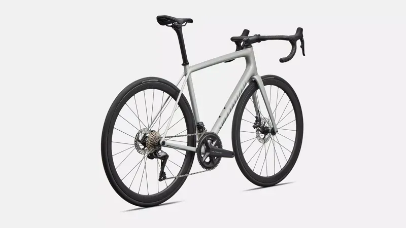 Specialized Aethos 2 Expert Shimano Ultegra Di2 Race Bike in Dolomite Blue over Silver-2