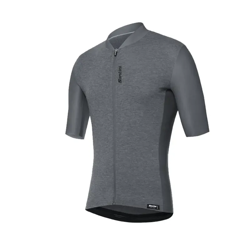 Santini 365 Classe Short Sleeve Mens Jersey Medium in Grey