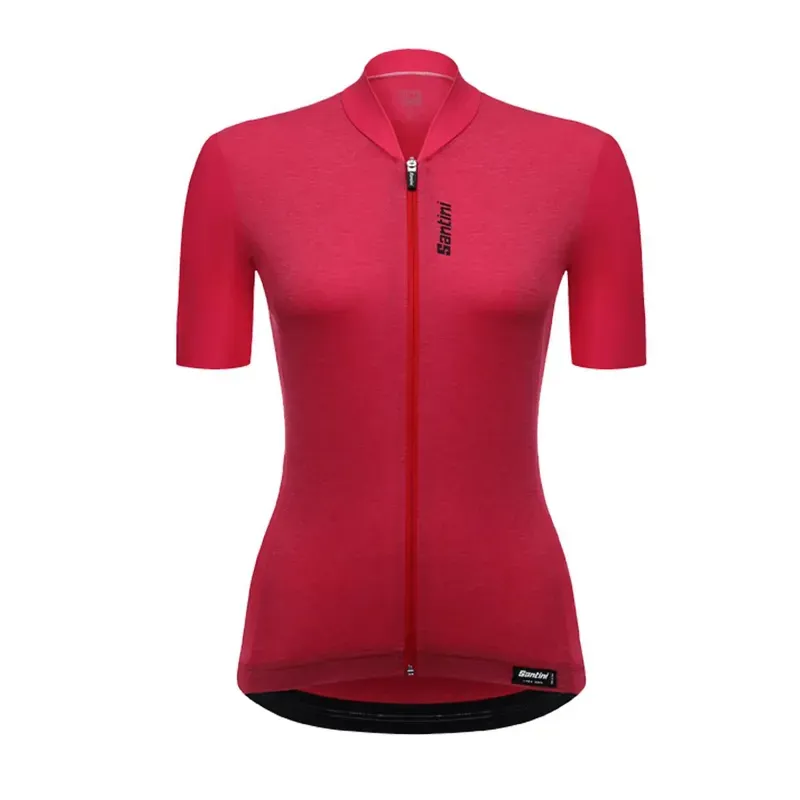 Santini 365 Scia Womens Short Sleeved Jersey in Red