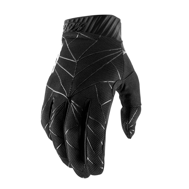 100% Ridefit M Gloves in Black/White