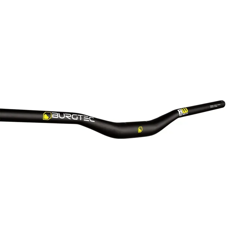 Burgtec Ride Wide DH 31.8mm Clamp Alloy Handlebars in Black