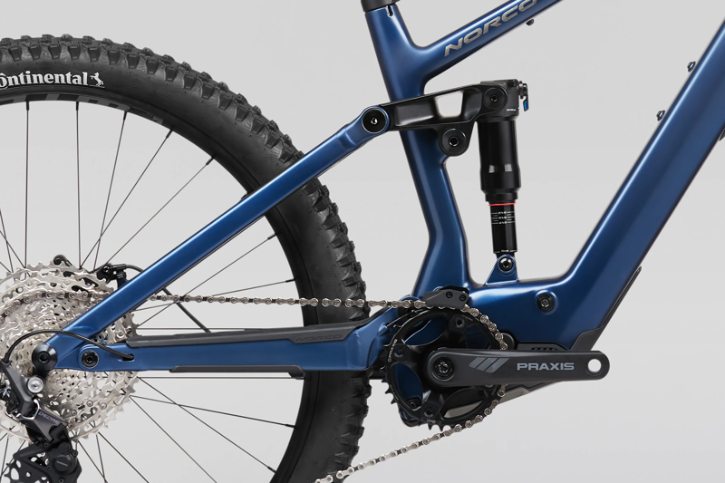 Norco Fluid VLT C3 Electric Mullet Bike in Blue-1