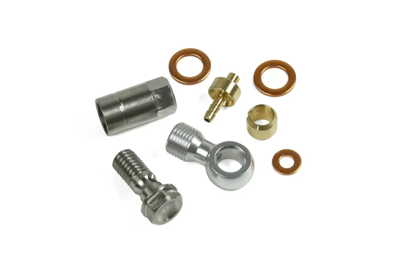 Hope 90 Deg Connector Complete for 5mm Standard and 5mm Braided Hose