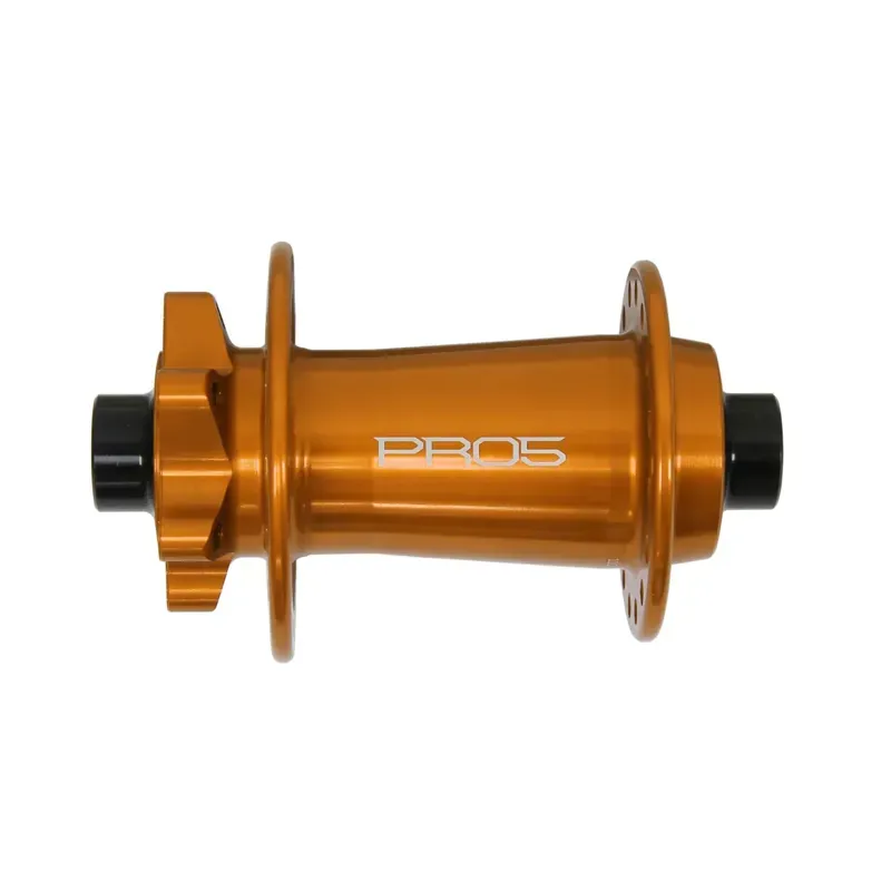 Hope Pro5 15mm T-A 110x32-hole Disc Front Hub in Orange