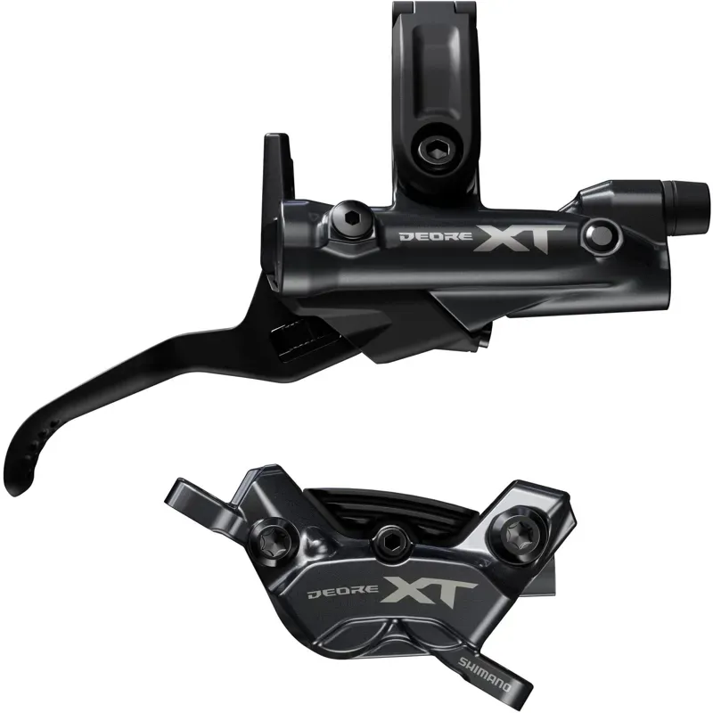 Shimano XT 4 Pot M8220 Disc Brake KIT PM Front Right in Black
