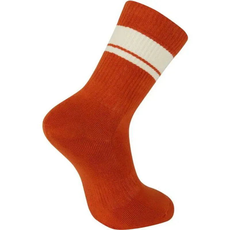 Madison Roam Isoler Crew Sock In Rust Orange-1