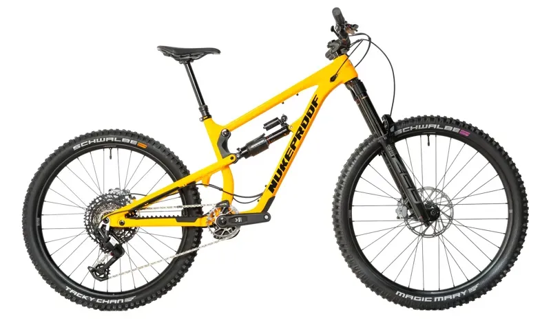 Nukeproof Mega Alloy 297/290 Mountain Bike in Yellow/Black