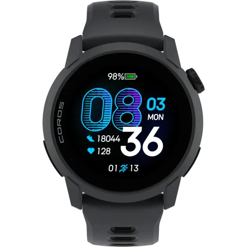 Coros Pace 4 GPS Watch Silicone Band in Black-1