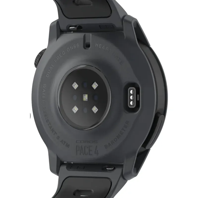 Coros Pace 4 GPS Watch Silicone Band in Black-2