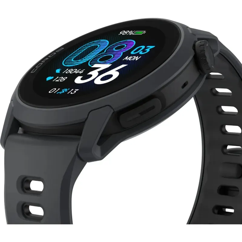 Coros Pace 4 GPS Watch Silicone Band in Black-3