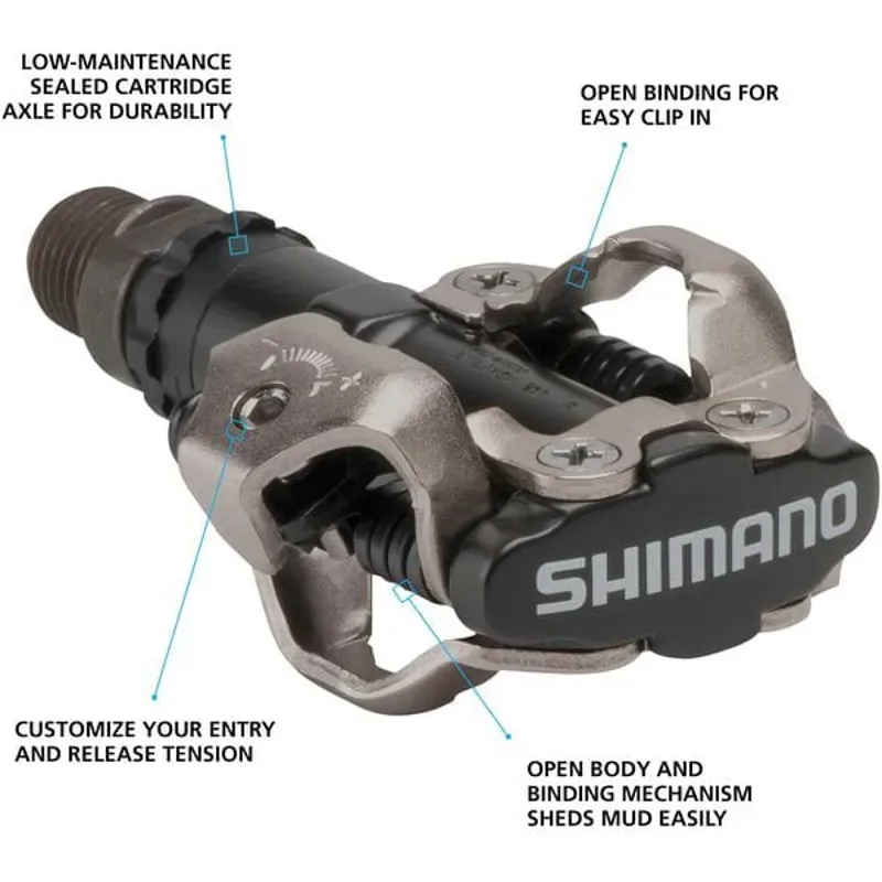 Shimano M520 Pedals in Black-1