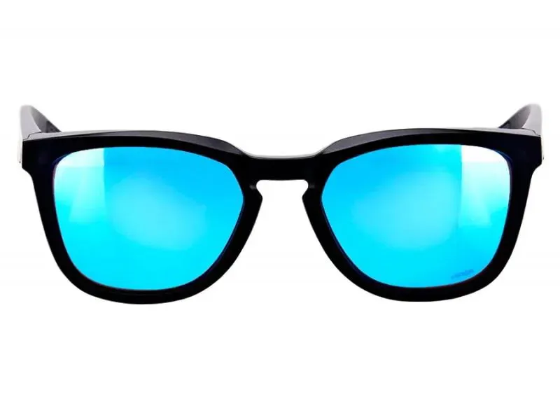100% Hudson Hiper Blue Mirror Lens Glasses in Matte Black-1