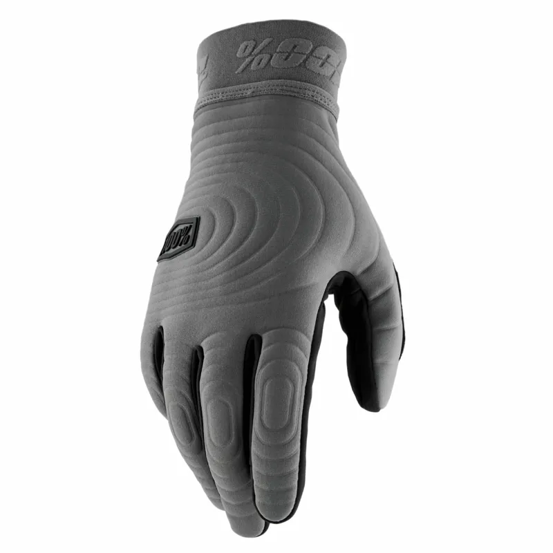 100% Brisker Xtreme Gloves in Charcoal