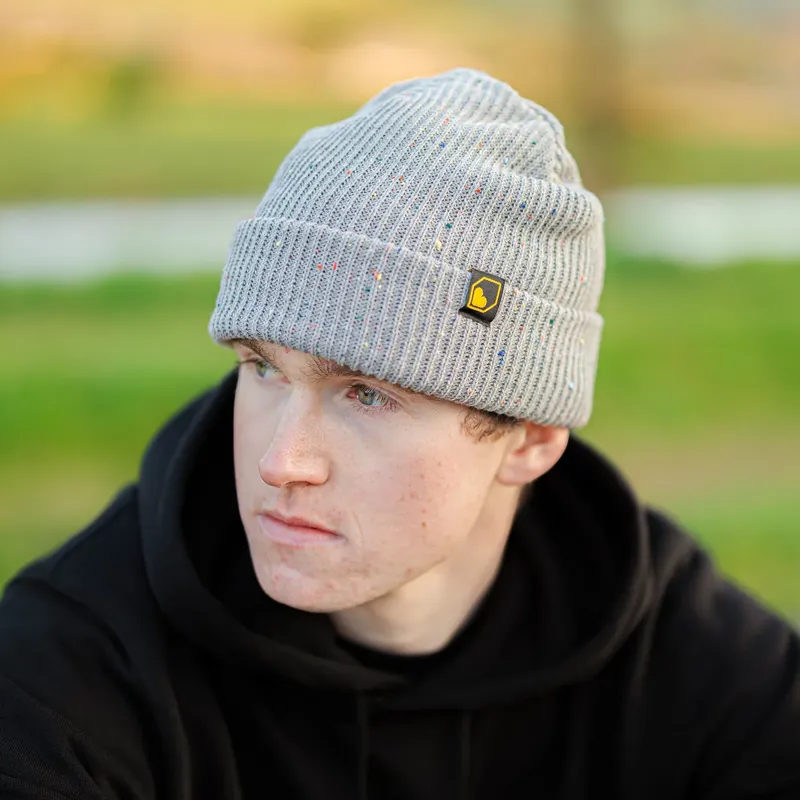 Burgtec Smugglers Beanie in Pewter Speckle-1