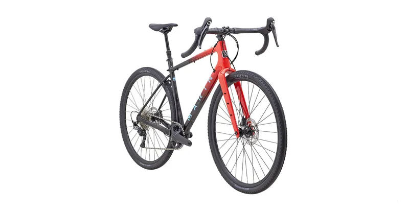 Marin Headlands 2 Gravel Bike in Gloss Black/Roarange/Blue-1