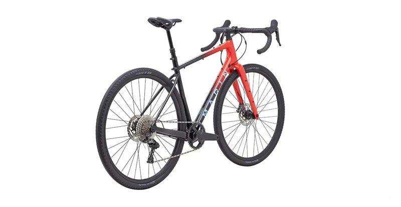 Marin Headlands 2 Gravel Bike in Gloss Black/Roarange/Blue-2