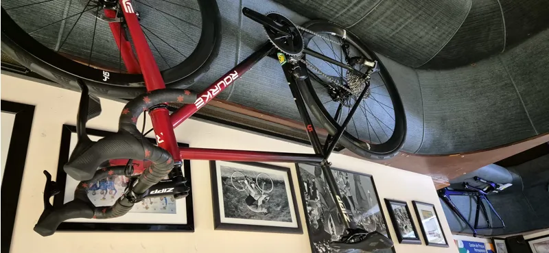 Rourke 853 Pro Team Steel Roadster 56cm in Red/Grey-5