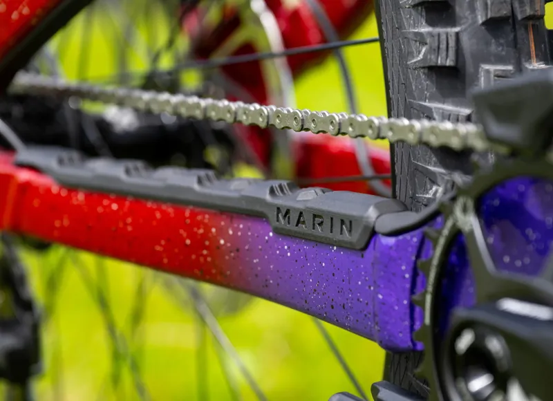 Marin Quake Downhill Bike in Purple and Red-6