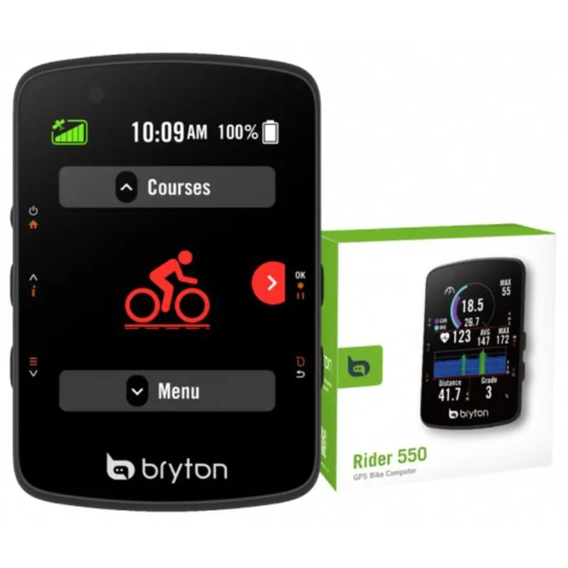 Bryton Rider 550 GPS Cycle Computer in Black