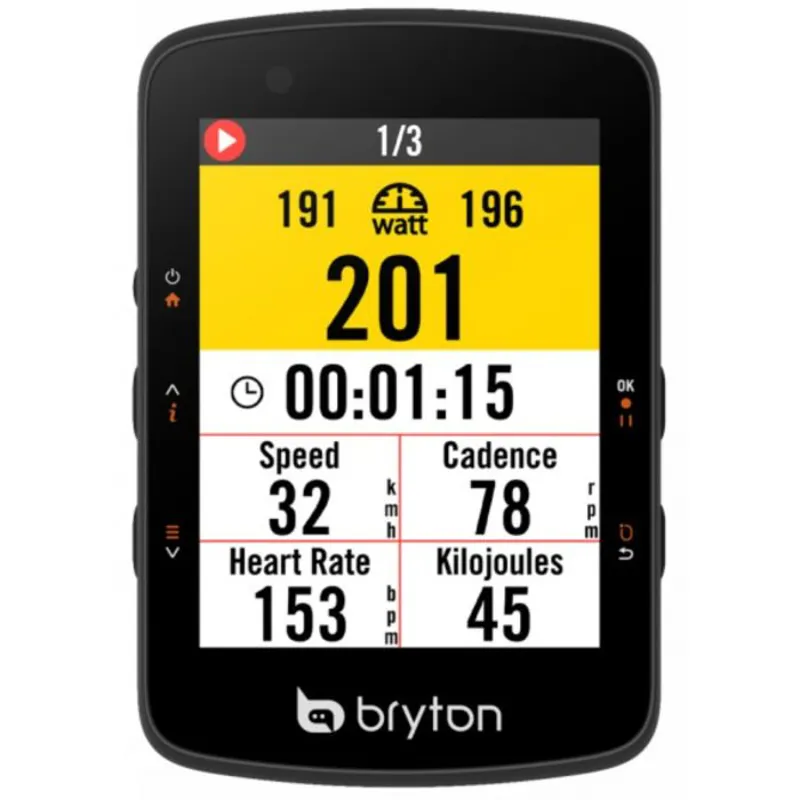 Bryton Rider 550 GPS Cycle Computer in Black-1