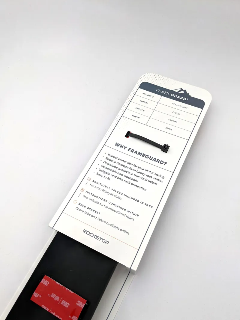 Rockstop Frameguard Downtube Protection in Black-2