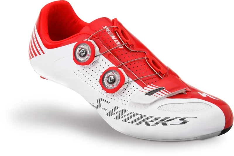 Specialized S-Works Road Shoe EU43 in White/Red