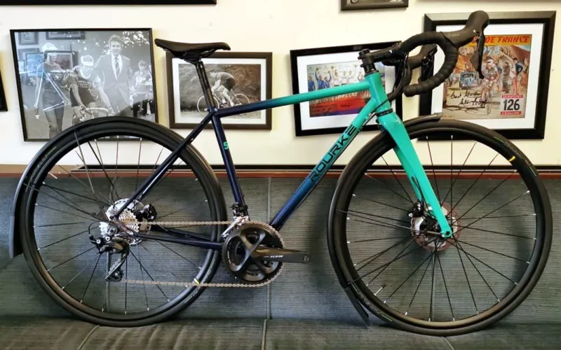 Rourke 853 Winter Road Bike 53cm in Blue/Green Fade