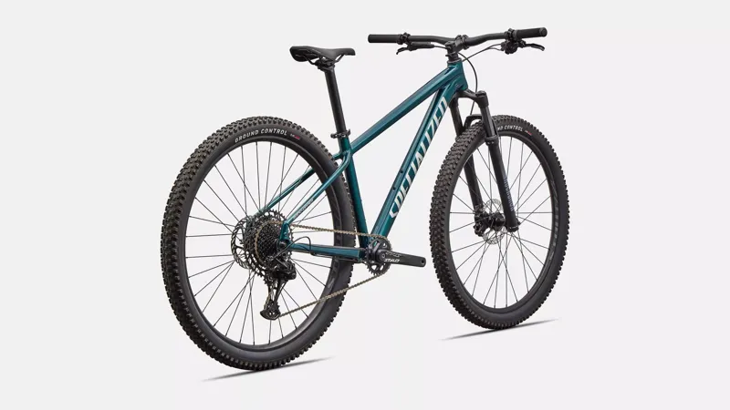 Specialized Rockhopper Expert Hardtail Mountain Bike in Gloss Emerald Metallic / Shadow Silver-2