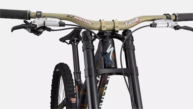 Specialized Demo Race Downhill Bike in Gloss Obsidian/Brushed/Chameleon Supernova-6